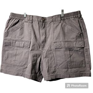 Cabelas Outdoors Men's Size 42 Cargo 6 Pocket Hiking Shorts Gray